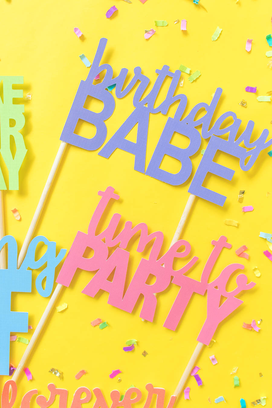 Download Printable Cake Toppers for Birthdays (+ Free SVG Templates!)