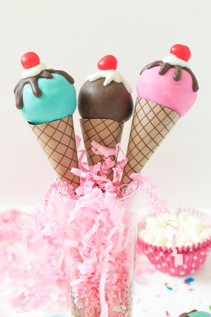 Ice Cream Cone Cake Pops | Club Crafted