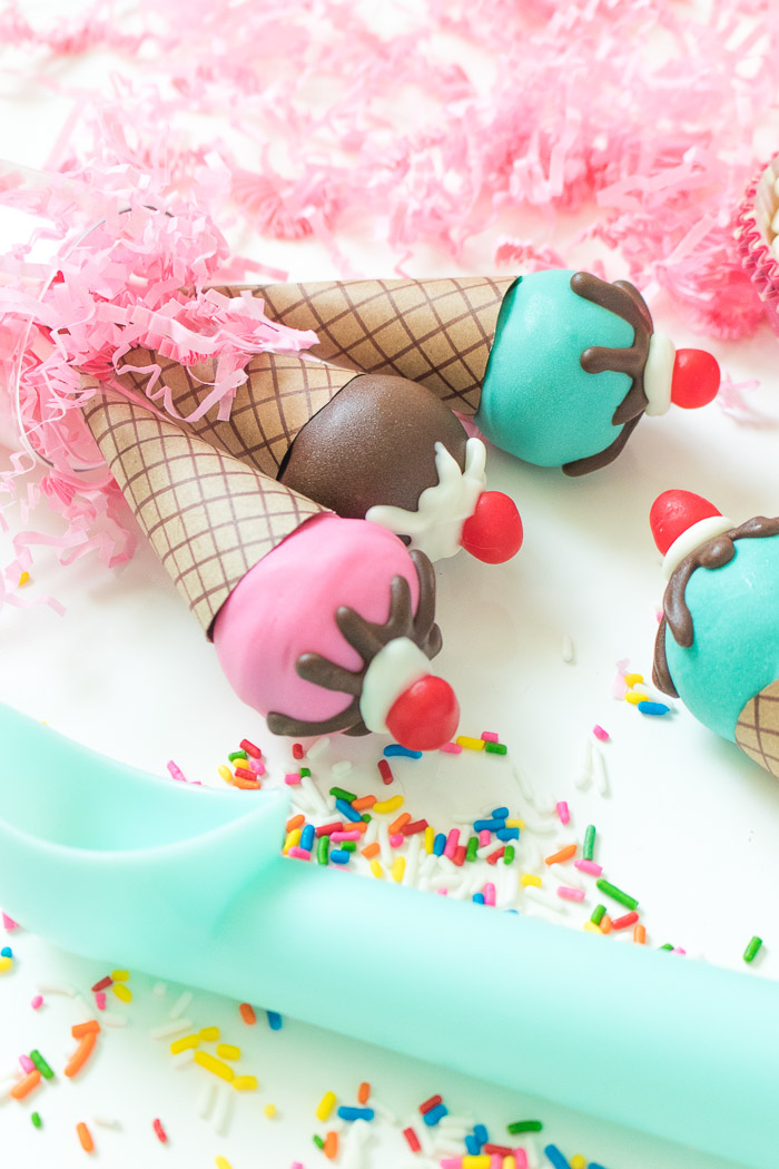 Ice Cream Cone Cake Pops | Club Crafted