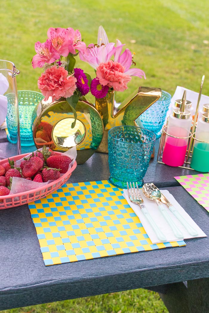 DIY Woven Paper Placemats for Summer | Club Crafted