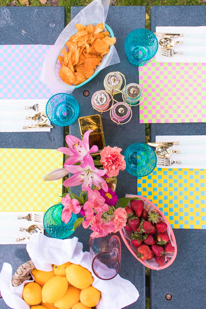 DIY Woven Paper Placemats for Summer | Club Crafted