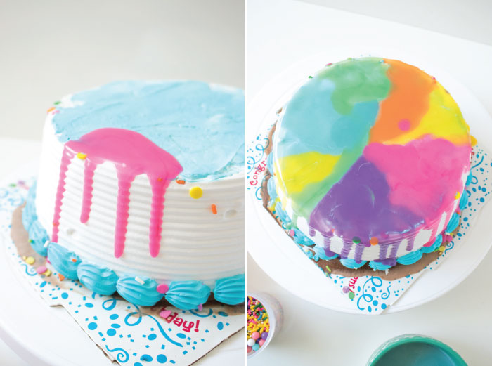 Rainbow Freak Cake Ice Cream Cake Hack | Club Crafted