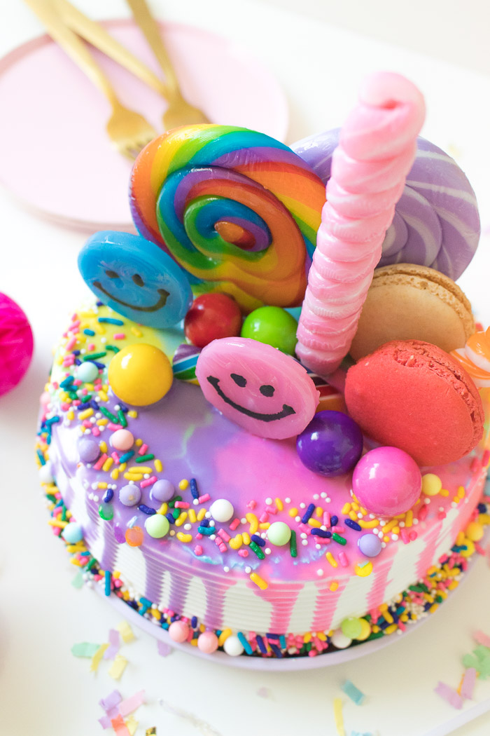 Rainbow Freak Cake Ice Cream Cake Hack | Club Crafted