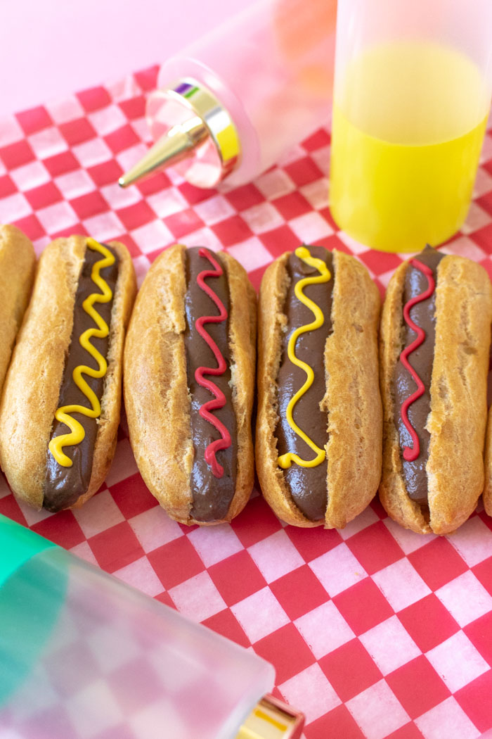 Fun Summer Treat! Hot Dog Eclairs | Club Crafted