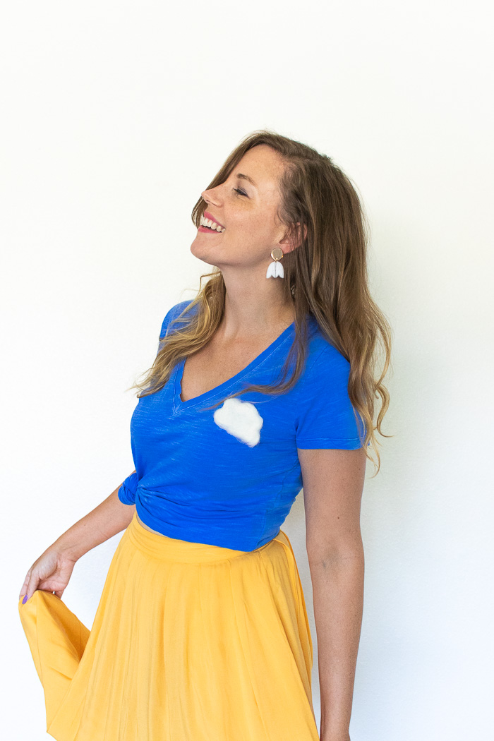 DIY Needle Felted Cloud T-Shirt | Club Crafted