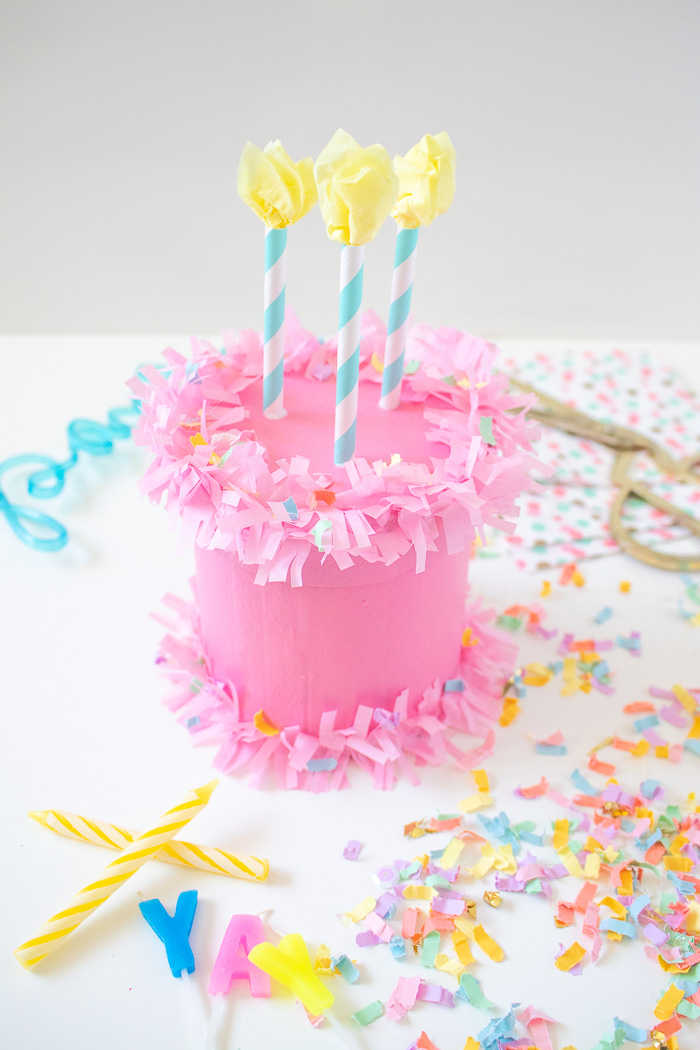DIY Birthday Cake Gift Box | Club Crafted