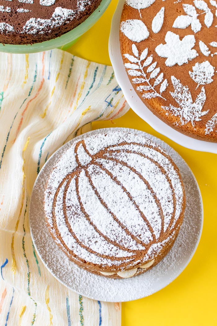 Fall Cake Stencils with Templates (+ 3 Ways to Use Them!) | Club Crafted