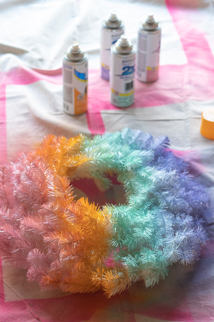 DIY Gradient Wreath for the Holidays | Club Crafted