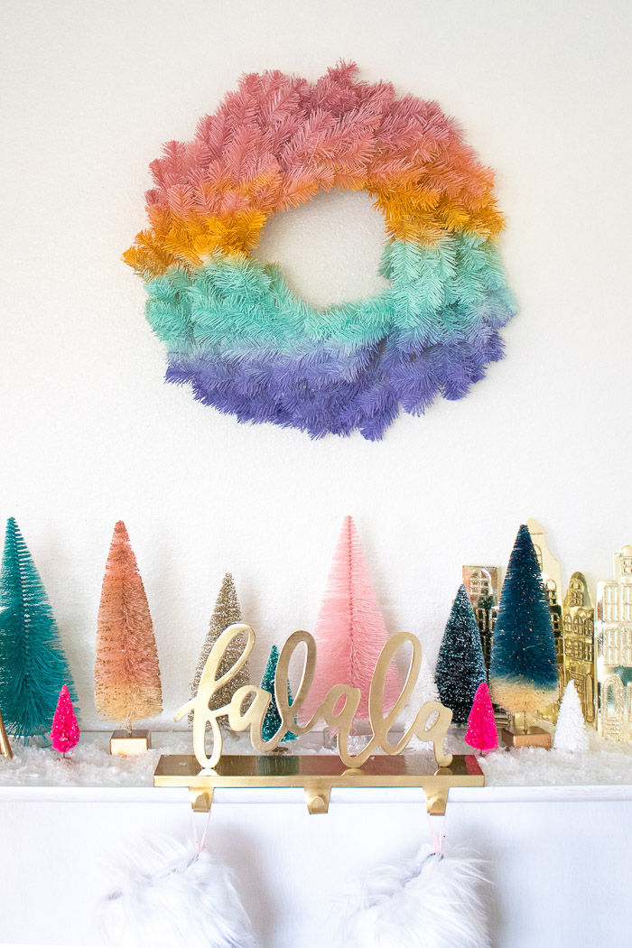 DIY Gradient Wreath for the Holidays | Club Crafted