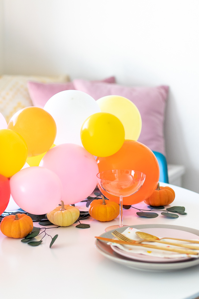 DIY Pumpkin & Balloon Centerpiece for Entertaining | Club Crafted