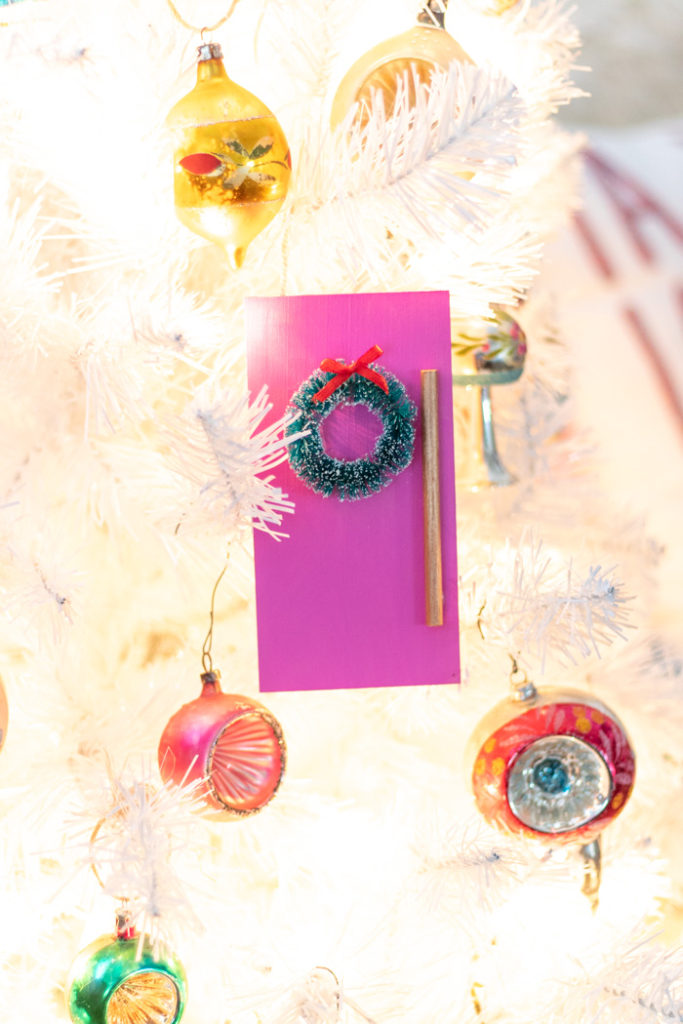 DIY Colorful Door Ornament for Christmas | Club Crafted