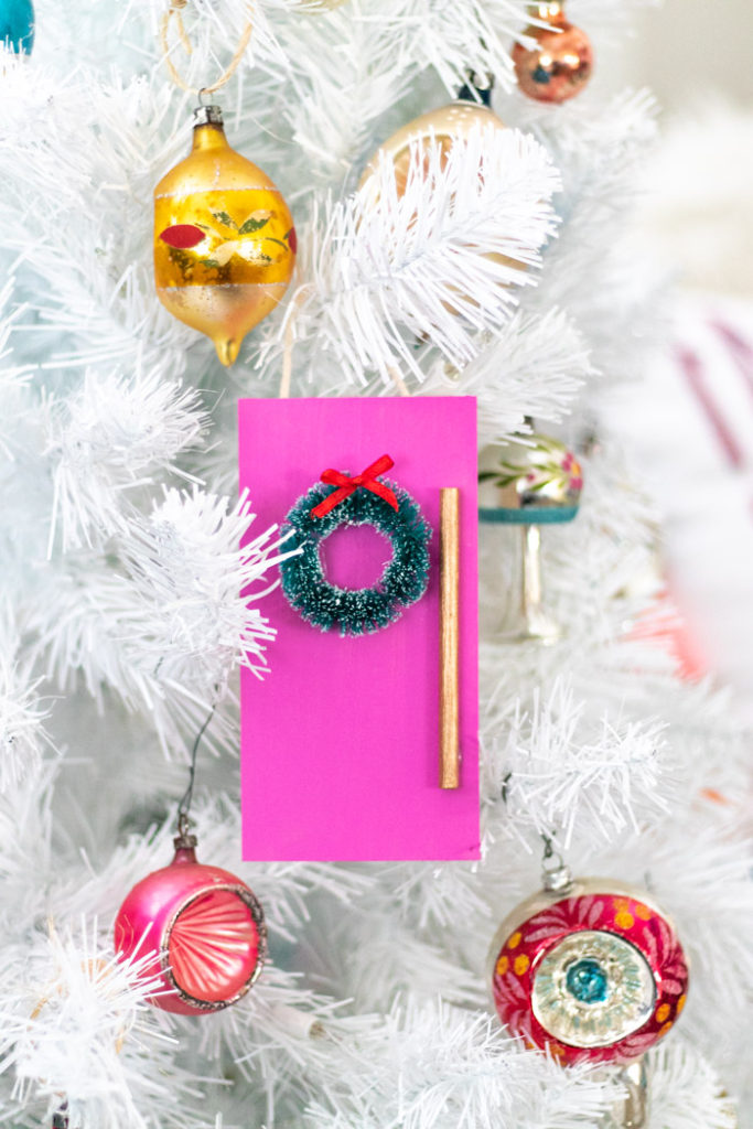 DIY Colorful Door Ornament for Christmas | Club Crafted