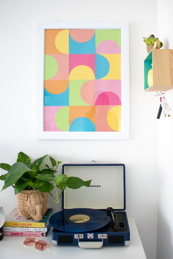 Simple Diy Geometric Paper Wall Art Club Crafted