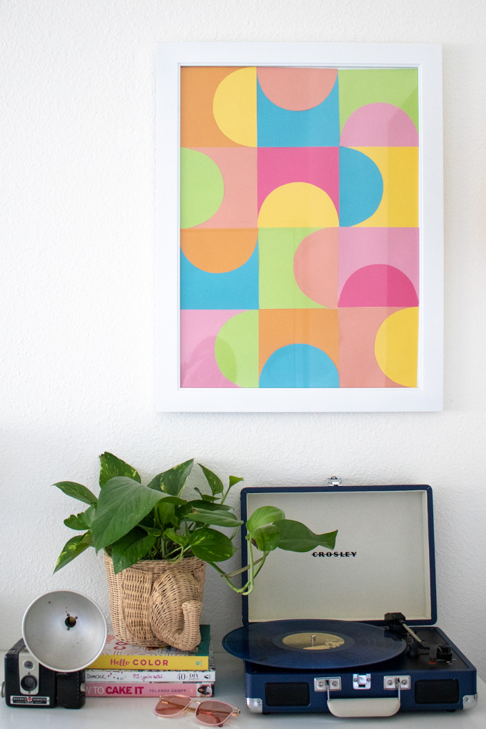 DIY Easy Geometric Paper Wall Art | Club Crafted