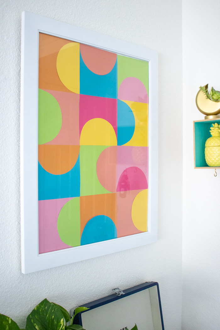 DIY Easy Geometric Paper Wall Art | Club Crafted