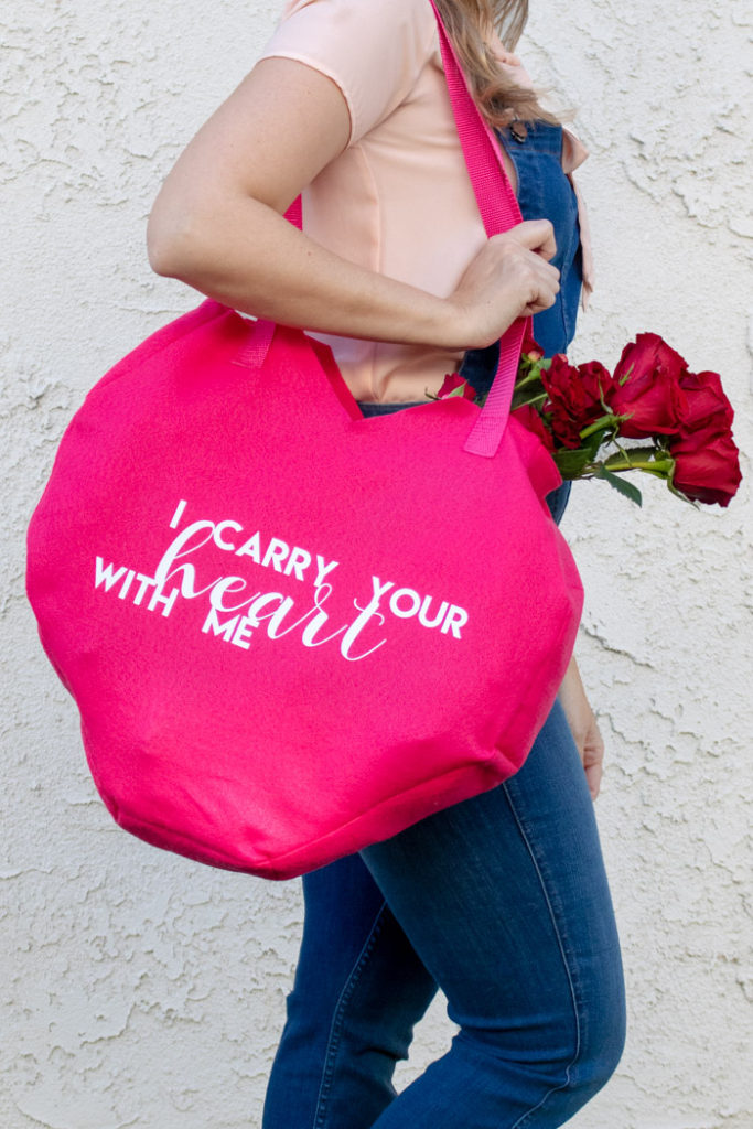 DIY Felt Heart Tote Bag for Valentine's Day | Club Crafted