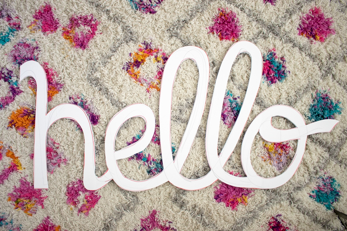 DIY Large Floral Word Art for Spring Home Decor | Club Crafted