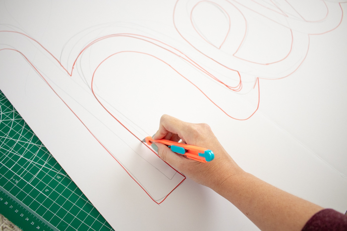 DIY Large Floral Word Art for Spring Home Decor | Club Crafted