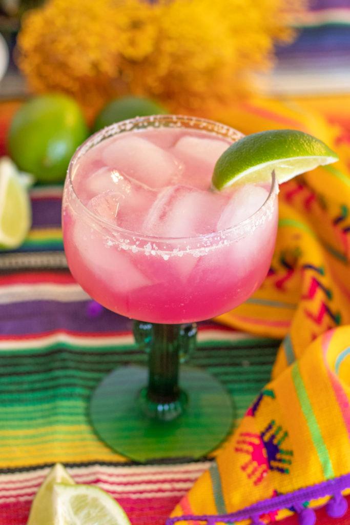 Cactus Cooler Cocktail (Sparkling Prickly Pear Margarita) | Club Crafted