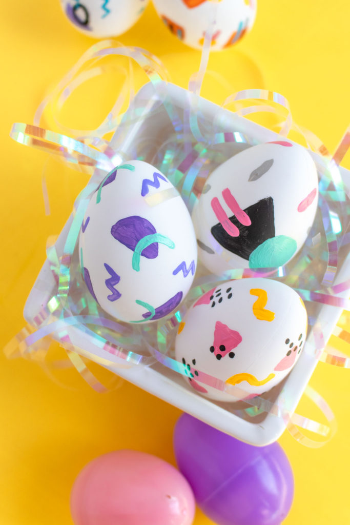 DIY 90s Patterned Easter Eggs | Club Crafted