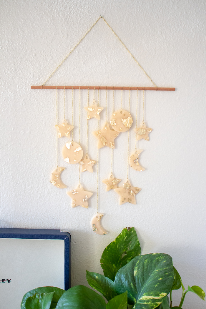 DIY Celestial Wall Hanging Home Decor with Clay