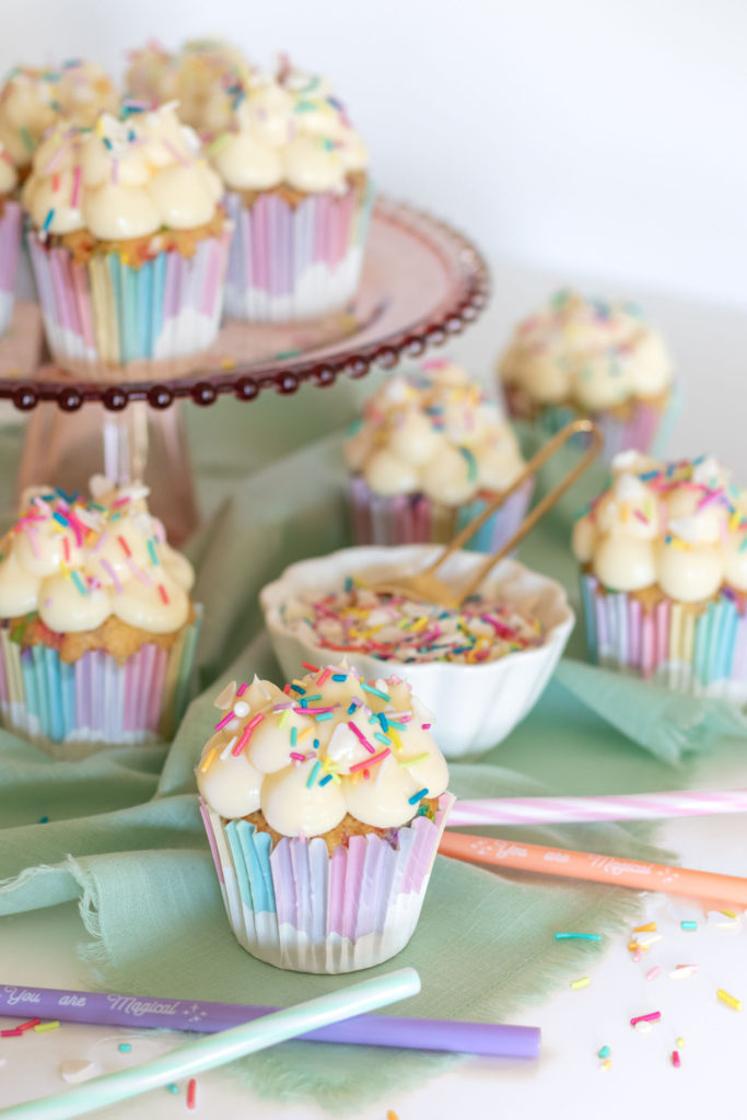 Magical Funfetti Cloud Cupcakes | Club Crafted