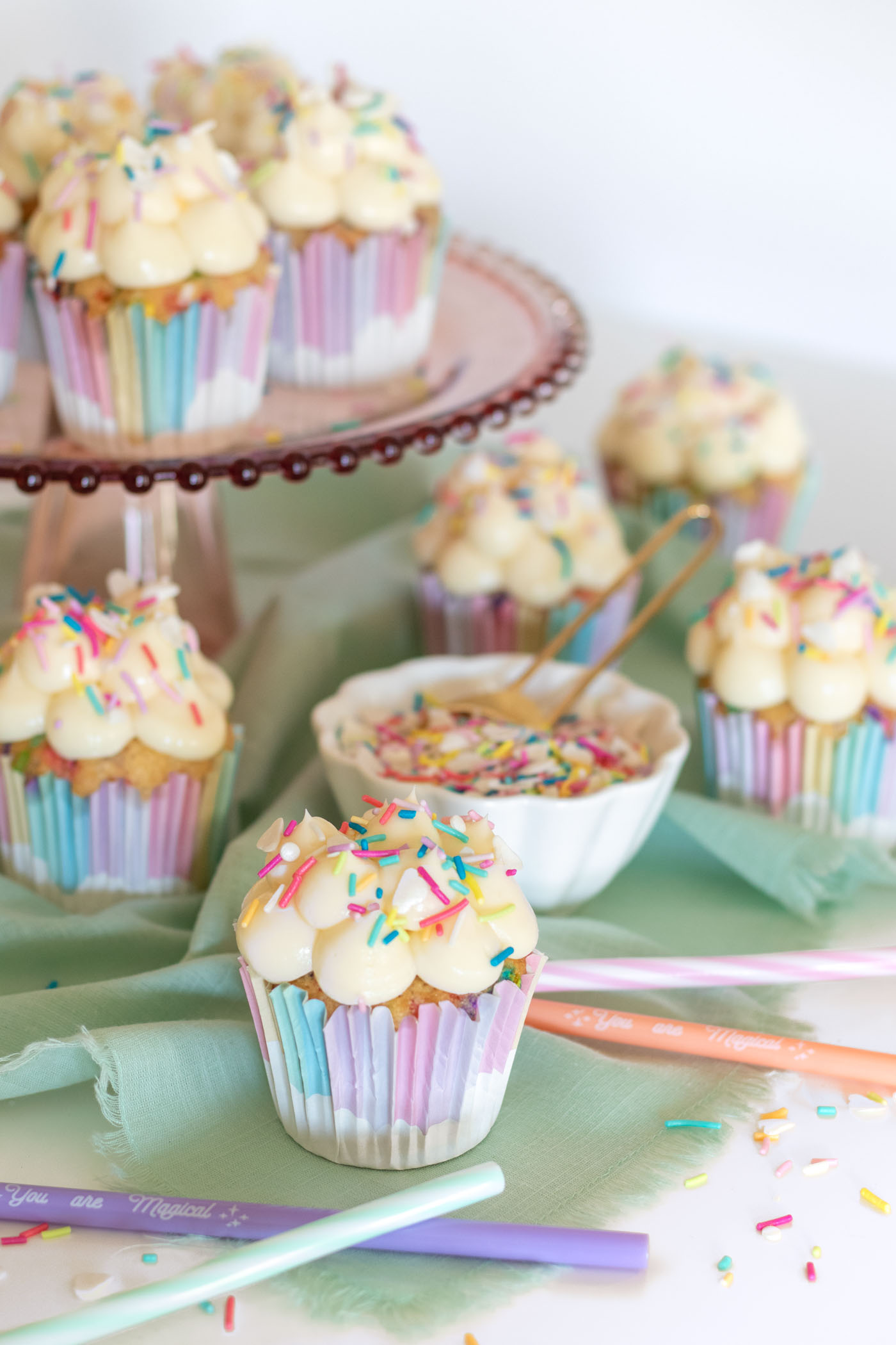 Magical Funfetti Cloud Cupcakes | Club Crafted