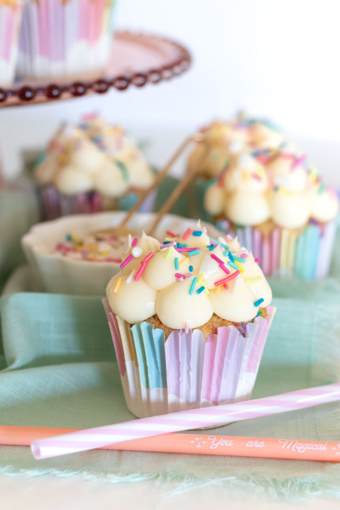 Magical Funfetti Cloud Cupcakes | Club Crafted