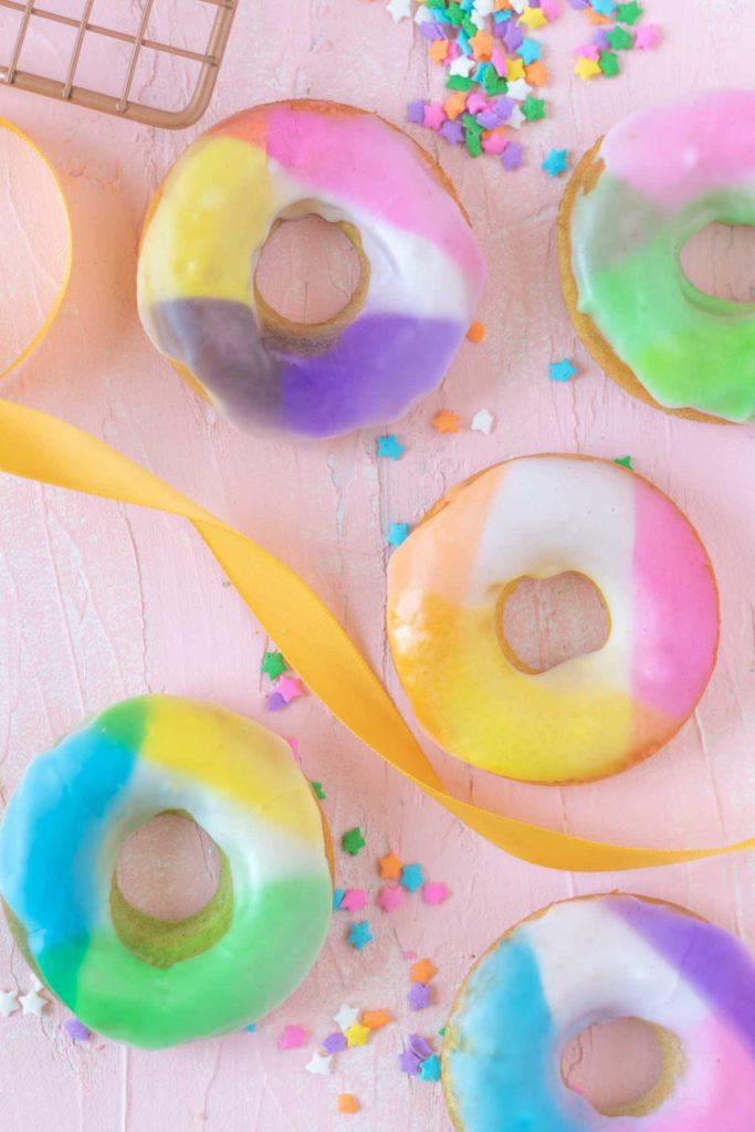 Easy Color Blocked Donuts | Club Crafted