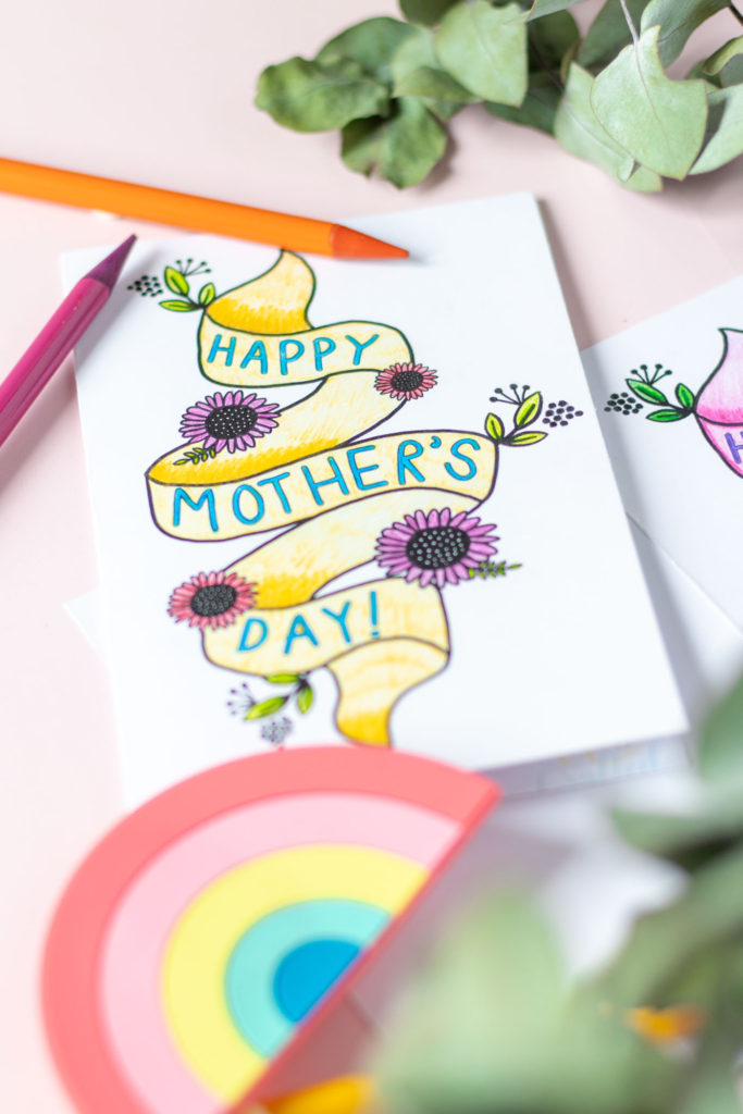 Free Printable! Mother's Day Card Coloring Page | Club Crafted