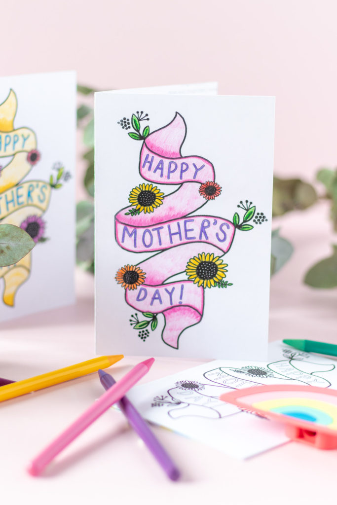Free Printable! Mother's Day Card Coloring Page | Club Crafted