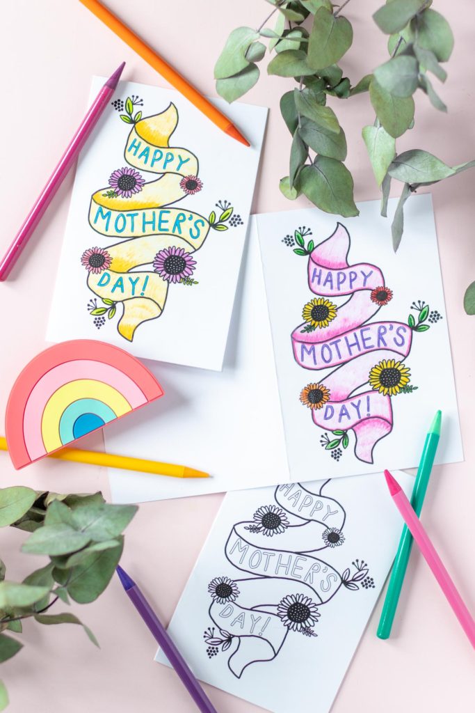 Free Printable! Mother's Day Card Coloring Page | Club Crafted