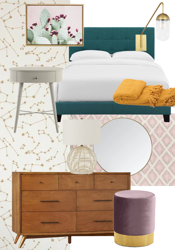 Rented Apartment Bedroom Decor Plans with Wayfair | Club Crafted