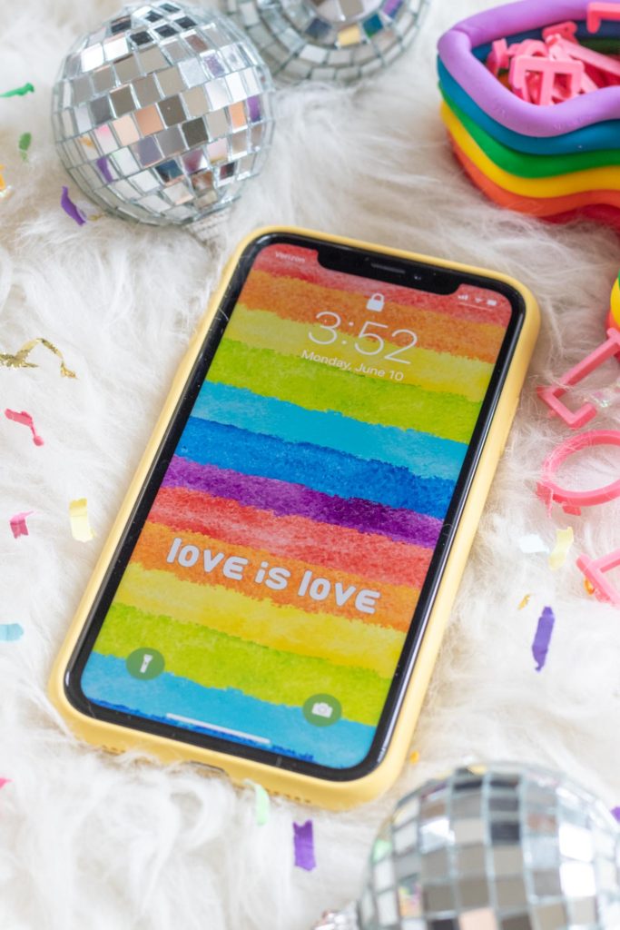 3 Free PRIDE Phone Wallpapers for Pride Month | Club Crafted