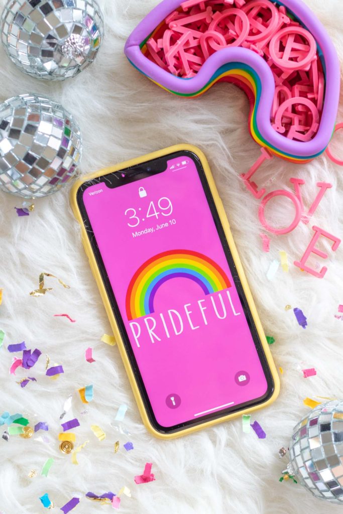 3 Free PRIDE Phone Wallpapers for Pride Month | Club Crafted