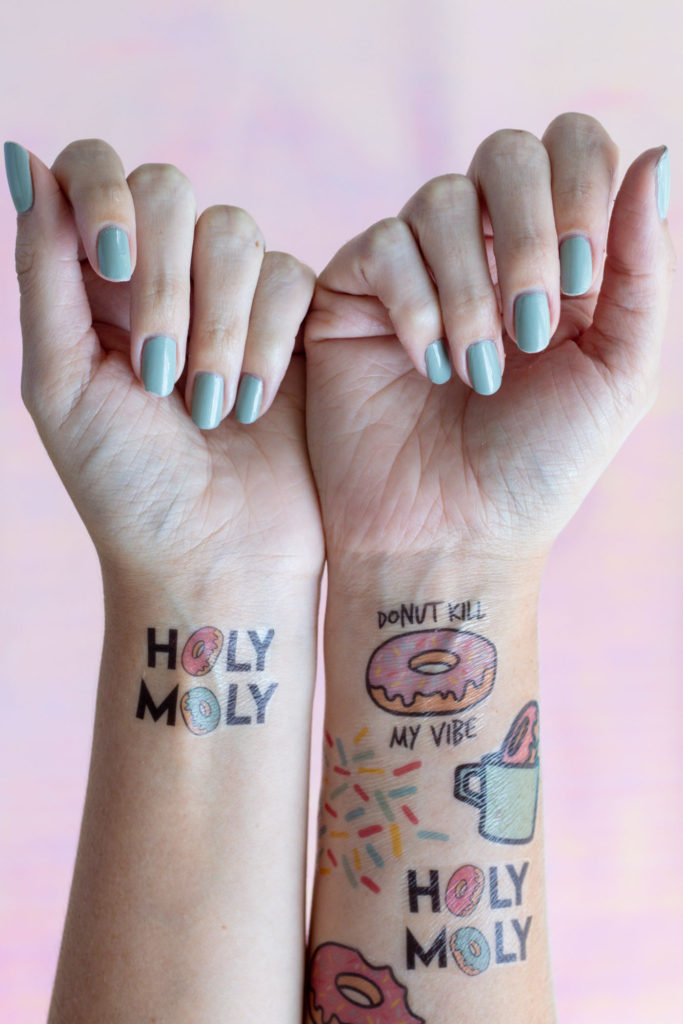 Freebie! DIY Printable Donut Temporary Tattoos | Club Crafted