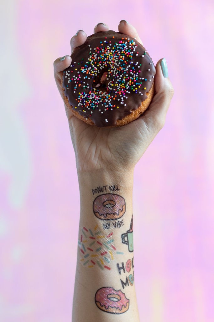 Freebie! DIY Printable Donut Temporary Tattoos | Club Crafted