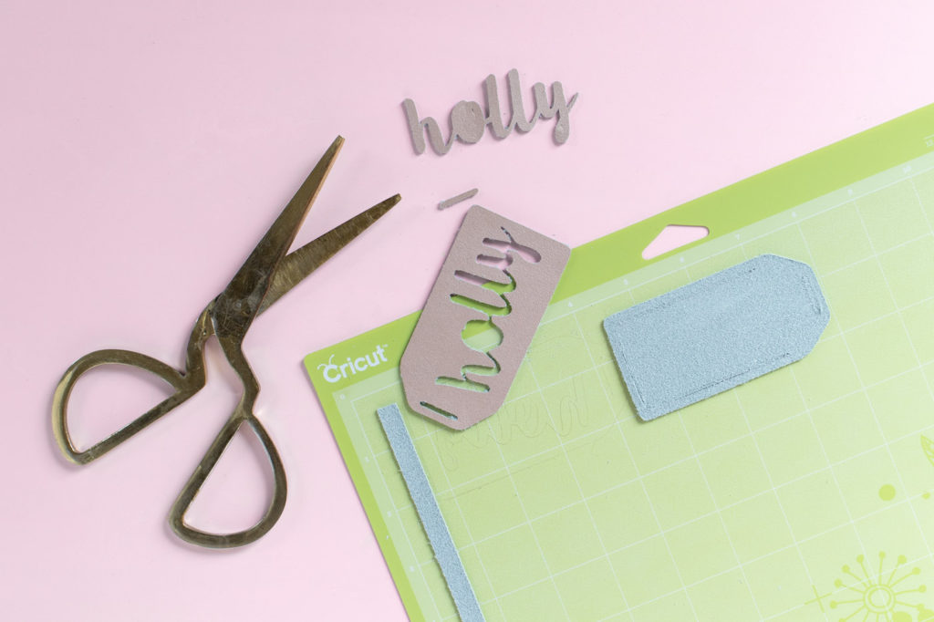 Leather Personalized Luggage Tag with Cricut + Free Template