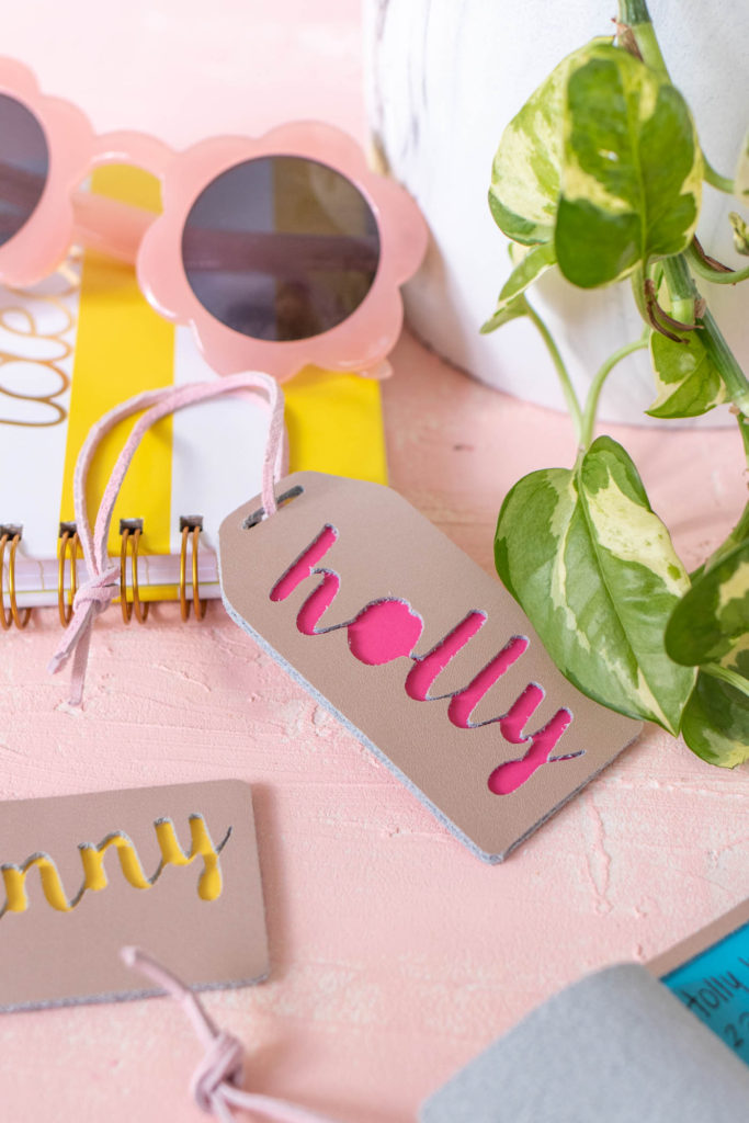 DIY Leather Luggage Tags + Cricut Explore Air Giveaway! • Vintage Revivals