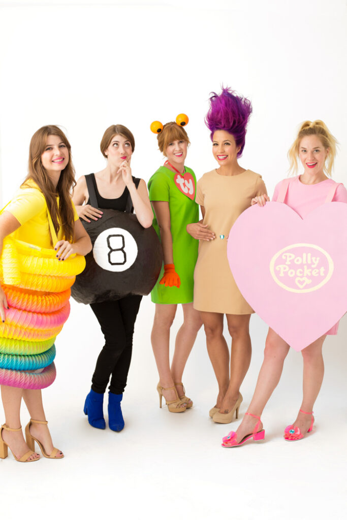 20 DIY 90s Toy Costumes for Halloween // Still need a Halloween costume? Try one of these nostalgic DIY 90s costumes based on childhood toys and games! #diycostume #halloween #diyhalloween #90s #adultcostumes #kidscostumes