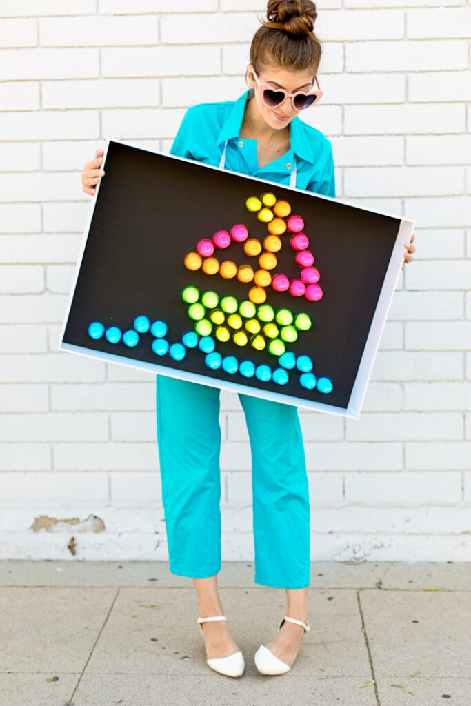 20 DIY 90s Toy Costumes for Halloween // Still need a Halloween costume? Try one of these nostalgic DIY 90s costumes based on childhood toys and games! #diycostume #halloween #diyhalloween #90s #adultcostumes #kidscostumes