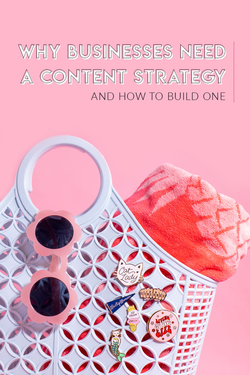 Why Businesses Need a Content Strategy (and How to Build One) // See how to build a content strategy for your business using different types of content, like blog posts, photography, videos, podcasts or free downloads! You don't have to be a creative person to produce quality content that drive sales! Click through for details and how and why businesses should focus on content creation #contentcreation #blogging #marketing #businesstips #smbtips #smallbusiness #entrepreneurtips #photography #contentstrategy #contentmarketing