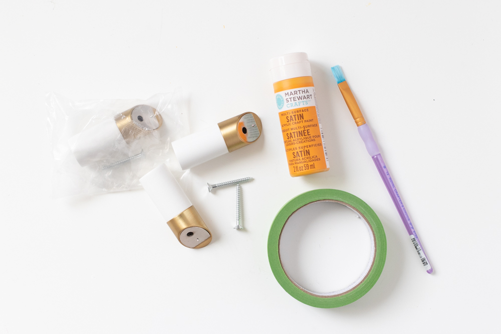 supplies for easy hook update DIY