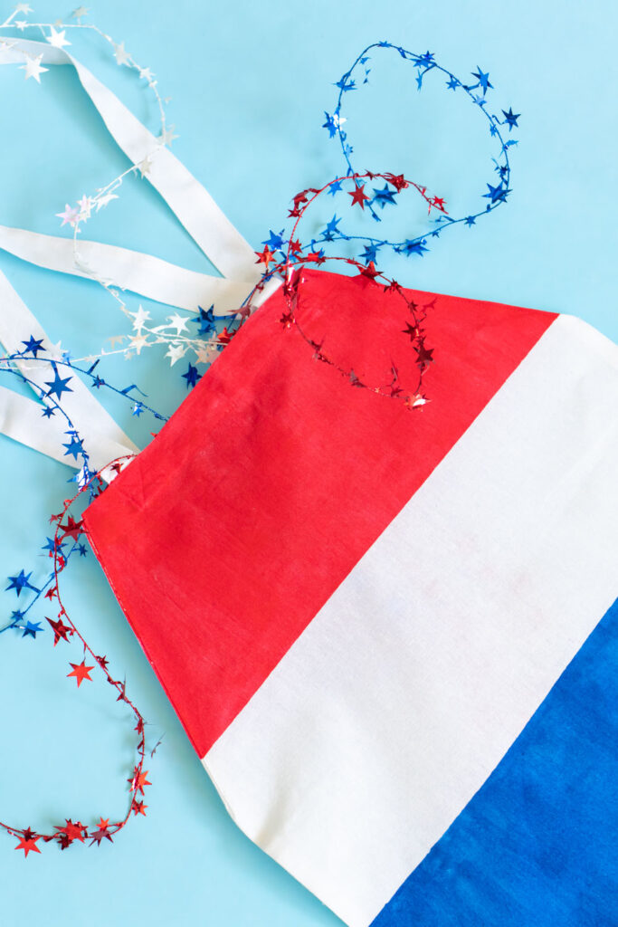 stars coming out of 4th of July tote