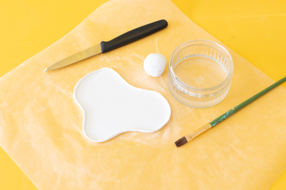 wavy base of clay catch-all dish