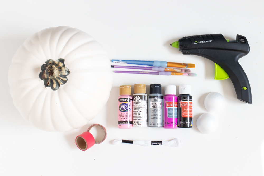 supplies for trailer pumpkin craft