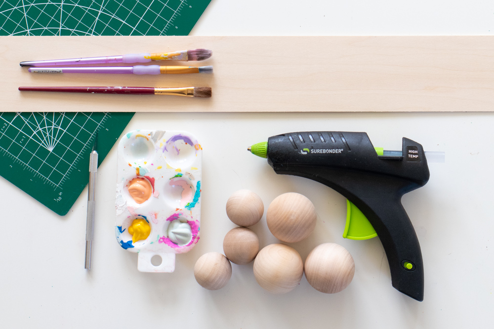 wood supplies for making modern bunny decor