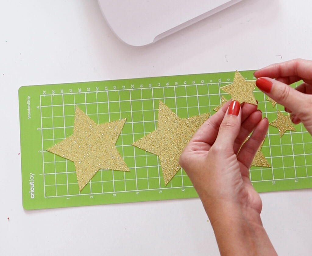 removing stars from Cricut Joy mat